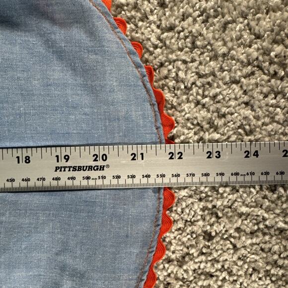 Vtg 70s JC Penney Unique Girls-size 10 Fall Scarecrow Jean Color Button Up Shirt - Picture 14 of 14